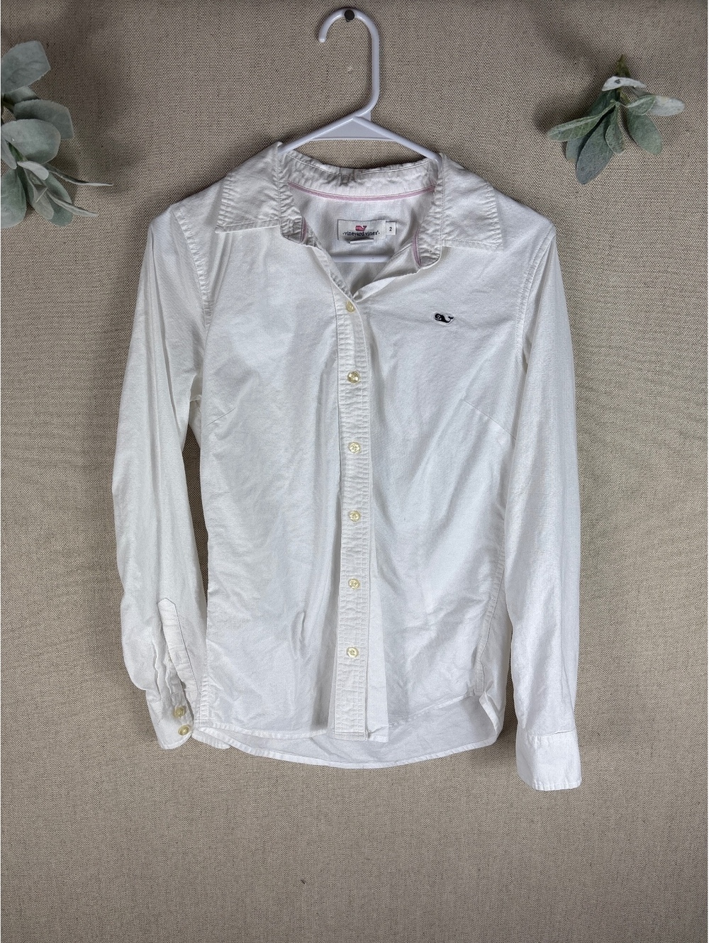 Vineyard Vines > Cotton White Button Down Top 2